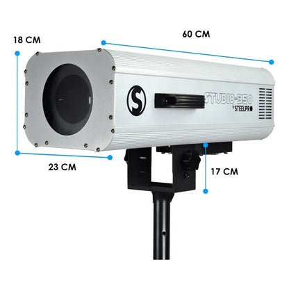 Seguidor Led Profesional Doble Enfoque Teatro - Steelpro