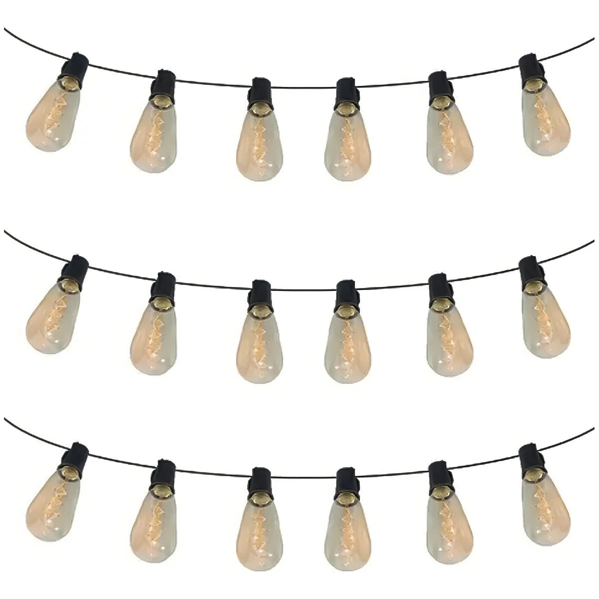 Serie Luces Edison Vintage 70w Luz Calida Set 10 Focos 3 Mts