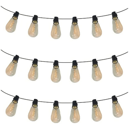 Serie Luces Edison Vintage 70w Luz Calida Set 10 Focos 3 Mts