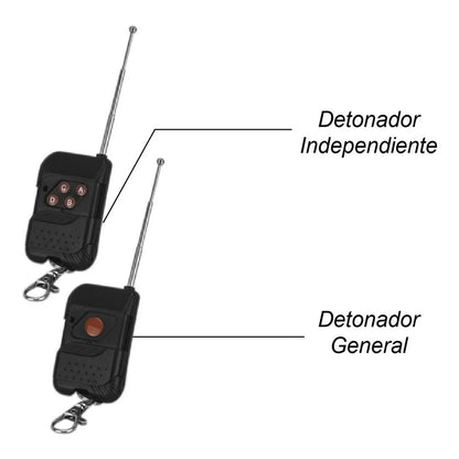 Set De 4 Detonadores Inalambricos Omega Steelpro - Pyro-4