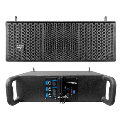 Sistema Lineal Coda Set De 8 Satélites 1 Subwoofer Steelpro Color Negro