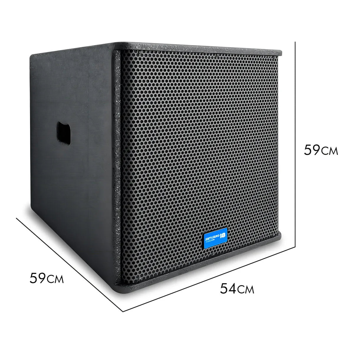 Sistema Profesional De Audio Lineal 1300w Saturno18 Steelpro Color Negro
