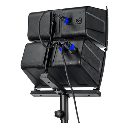 Sistema Profesional De Audio Lineal 1300w Saturno18 Steelpro Color Negro