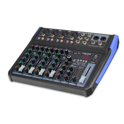MIX 80 Mezcladora Profesional 8 Canales 16 Efectos Usb Bluetooth Steelpro