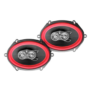 Soundstream Bocinas Para Auto 5x7 Fibra Carbono 4 Vías By Color Rojo