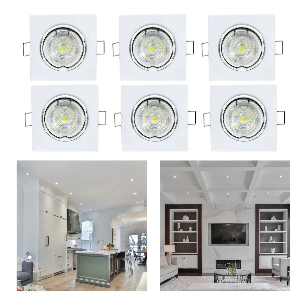 Spot Foco Led 30w Equivalente Paquete 6pz