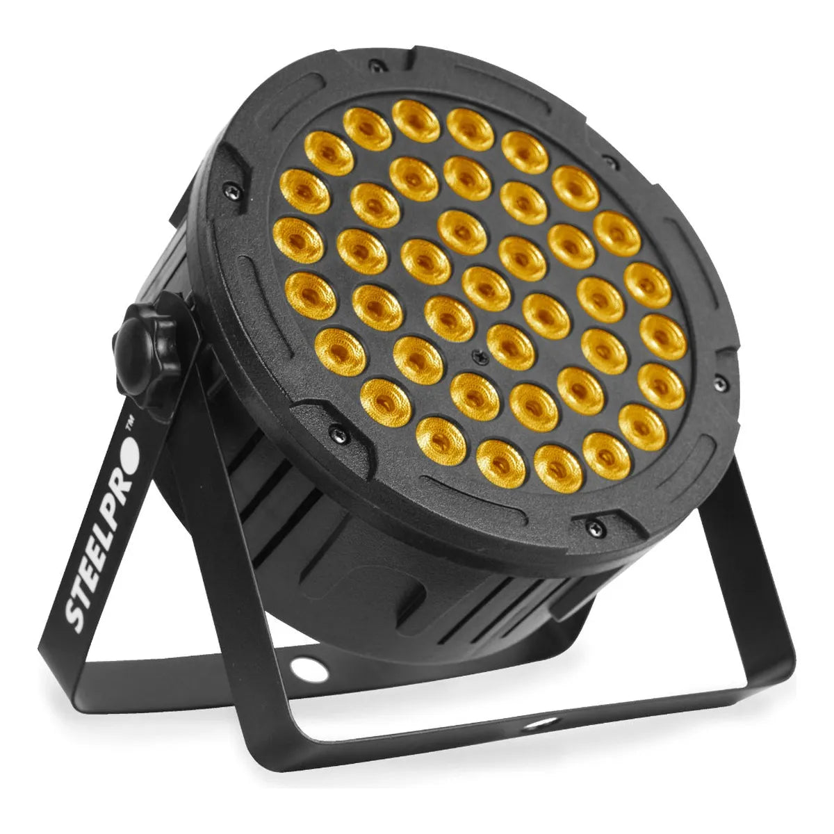 Steel Pro Cañon Par Led 40x3.20w Rgb + Ámbar 4 En 1 404-mpr