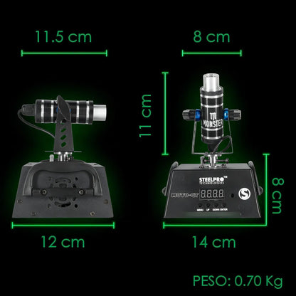 Steelpro - Laser Verde 80mw - Motorizado - Dmx - Moto-gt