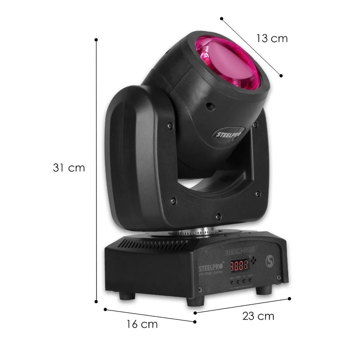 Steelpro Bag Con 2 Cabezas Móvil Led Beam 80watts Rgbw
