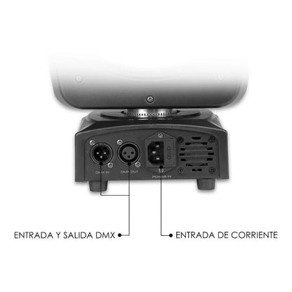 Steelpro Bag Con 2 Cabezas Móvil Led Beam 80watts Rgbw