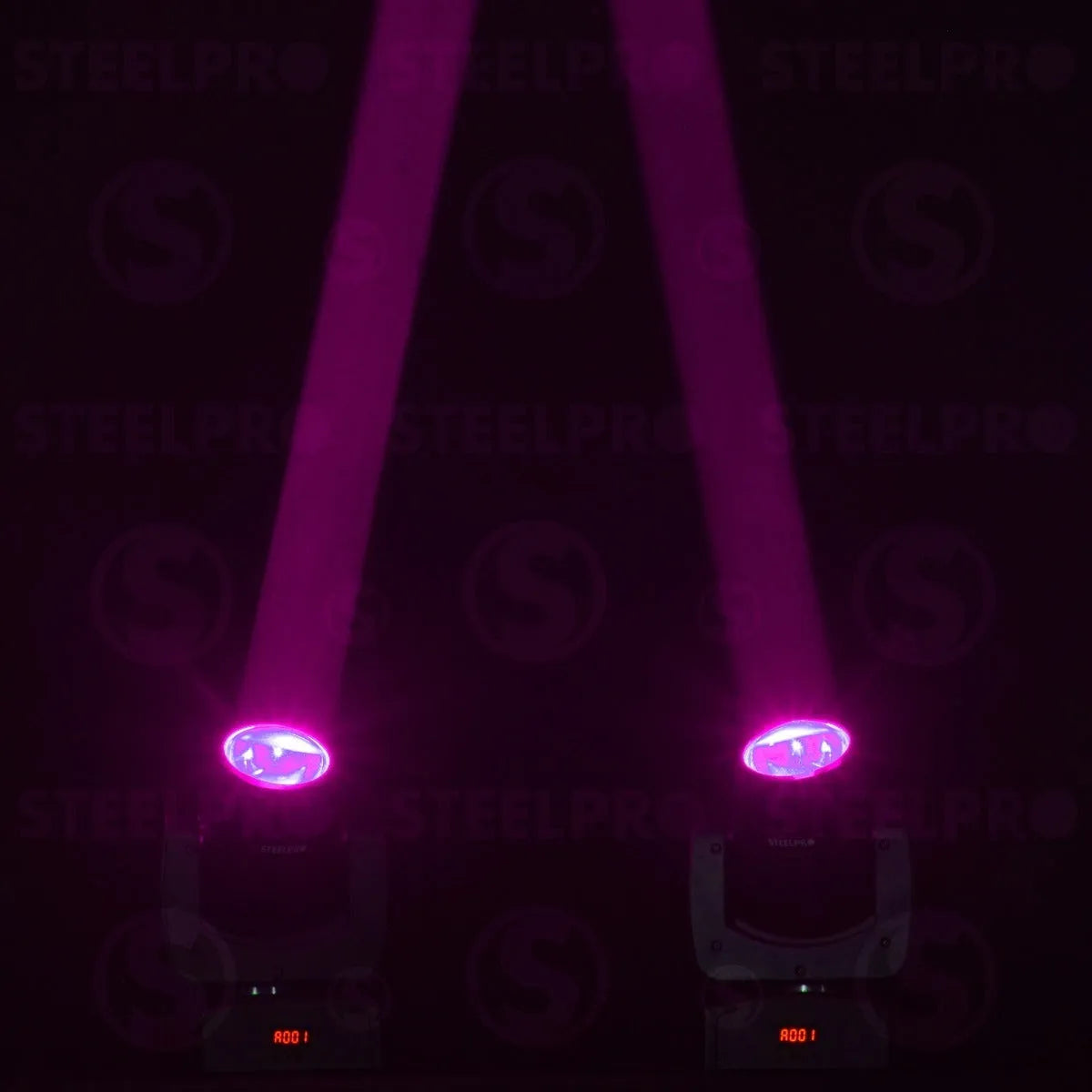 Steelpro Bag Con 2 Cabezas Móvil Led Beam 80watts Rgbw