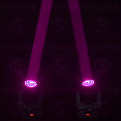 Steelpro Bag Con 2 Cabezas Móvil Led Beam 80watts Rgbw