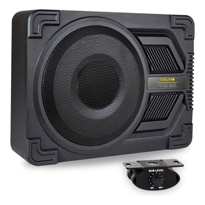 Subwoofer 10puLG Amplificado Steelpro Nano1000 1000w Color Negro