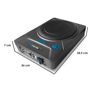 Subwoofer Amplificado 10 Autopower 800w By Steelpro Color Negro
