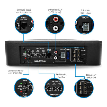 Subwoofer Amplificado 10  Autopower 1000w Soundstream