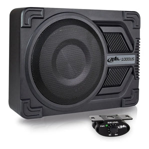 Subwoofer Amplificado 10' Axel By Steelpro + Kit De Cables
