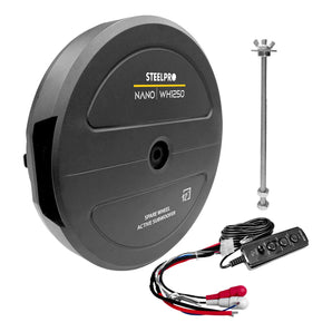 Subwoofer Amplificado 12 PuLG Llanta Repuesto Nano Steelpro Color Negro