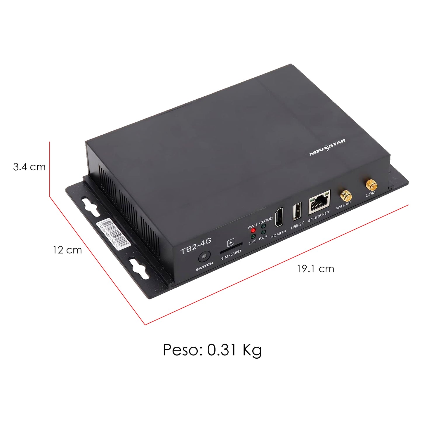 Novastar Tb2-4g Reproductor Multimedia De Vídeo Alta Calidad