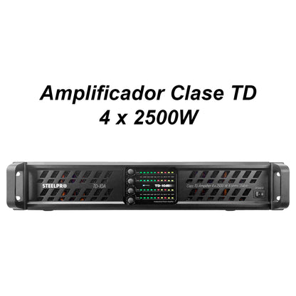 Amplificador Steelpro Audio Profesional Clase Td 4x2500w Rms