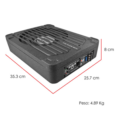 THE BRUTUS BLACK Subwoofer Amplificado 10'' 400w Rms Negro The Rude Boy by Steelpro