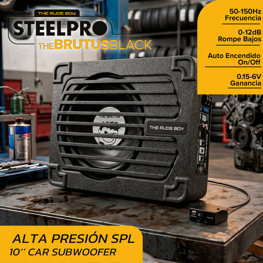 Subwoofer Amplificado 10 400w Rms Negro The Brutus Black