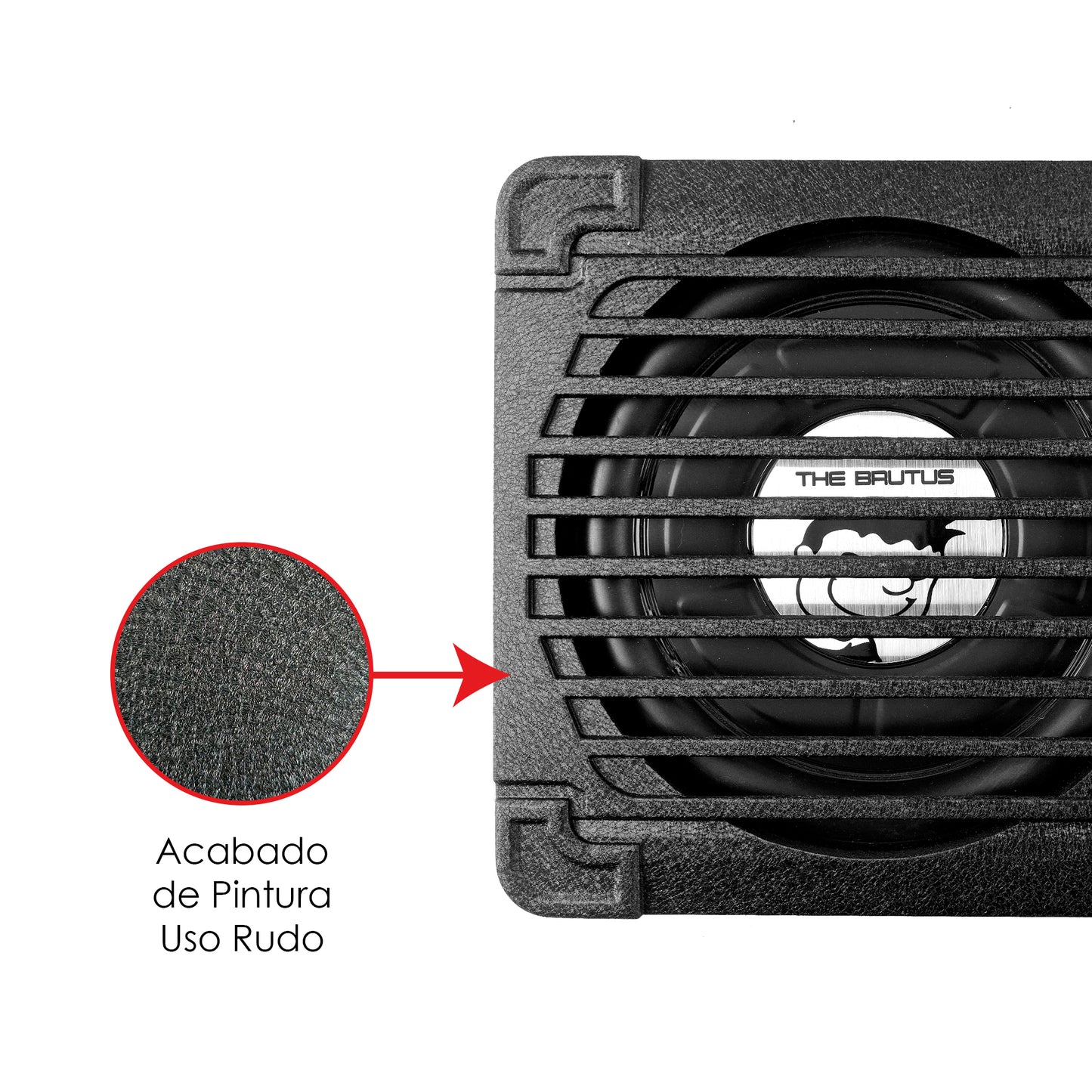 THE BRUTUS BLACK Subwoofer Amplificado 10'' 400w Rms Negro The Rude Boy by Steelpro