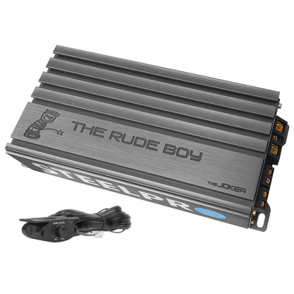 Amplificador Mini Clase D para Subwoofer Monoblock Bass 1700 W MAX/850 W x 1 RMS 1 Ohm Alto Rendimiento Open SHOW, Crossover Variable,  Filtro Subsonico, Control de Bajos THE JOKER BY  RUDE BOY