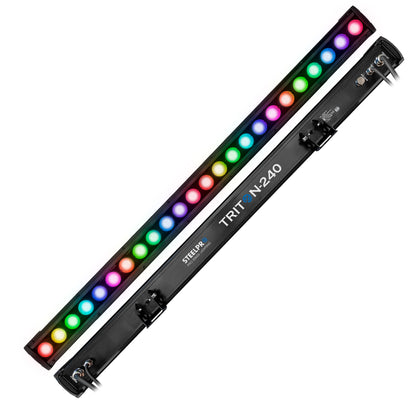 Triton-240 Barra LED Beam Exterior IP65 RGBW 24x10W | Iluminación Profesional Full Color con Control DMX de 4 a 41 Canales | Compacta y Resistente 100cm, 3.86kg para Instalación Fija o Móvil