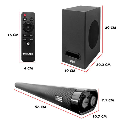 Teatro en Casa 6vias Profesional Subwoofer 6.5 Armony Steelpro