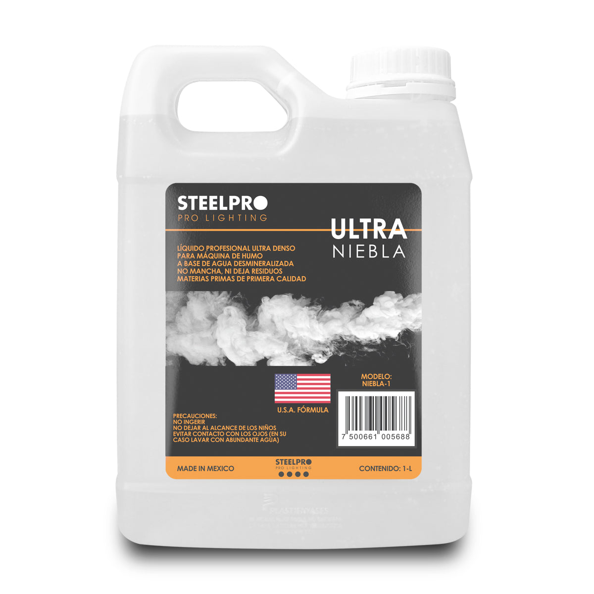 3 Líquidos Para Cámara De Humo Steelpro Ultra Niebla 1 Litro Color Incoloro