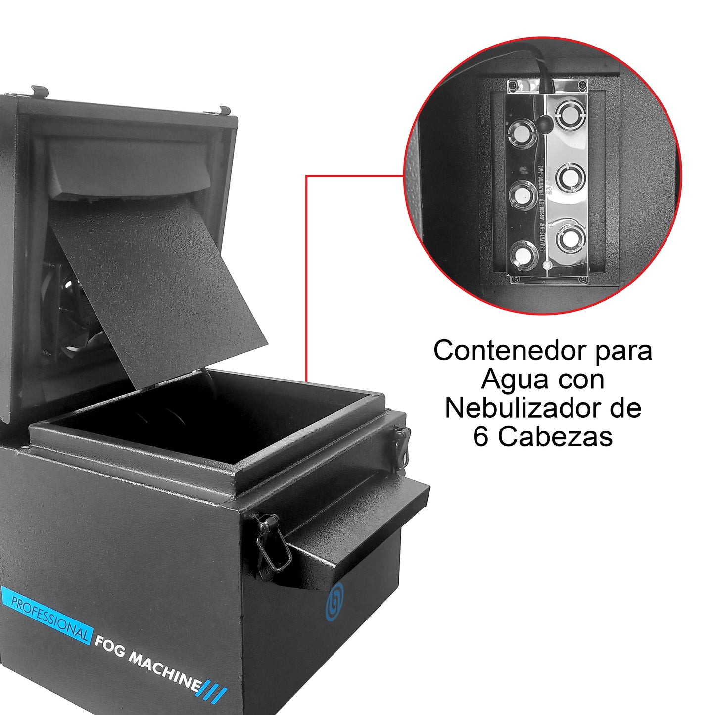 Máquina Humo Profesional Ionizada Dmx Niebla Baja  Steelpro