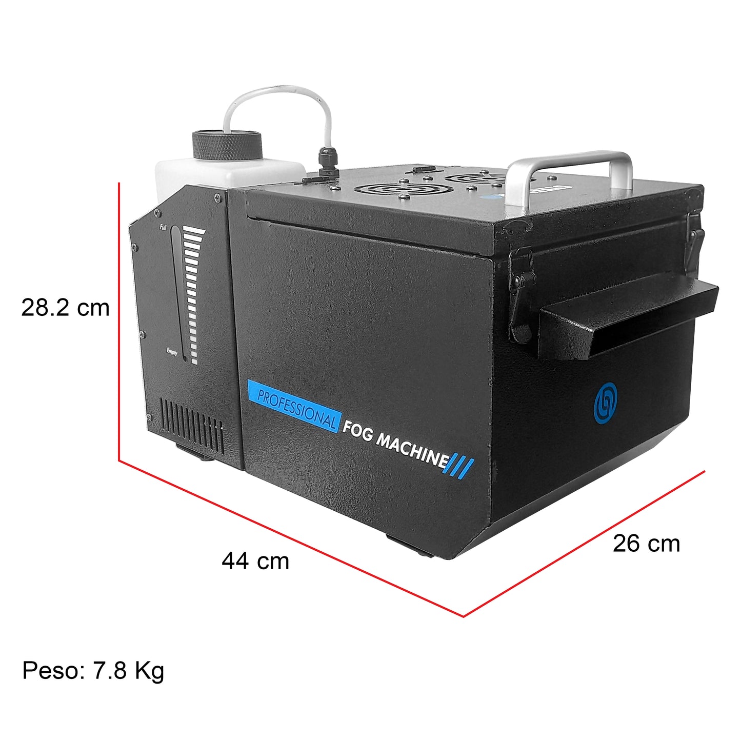 Máquina Humo Profesional Ionizada Dmx Niebla Baja  Steelpro