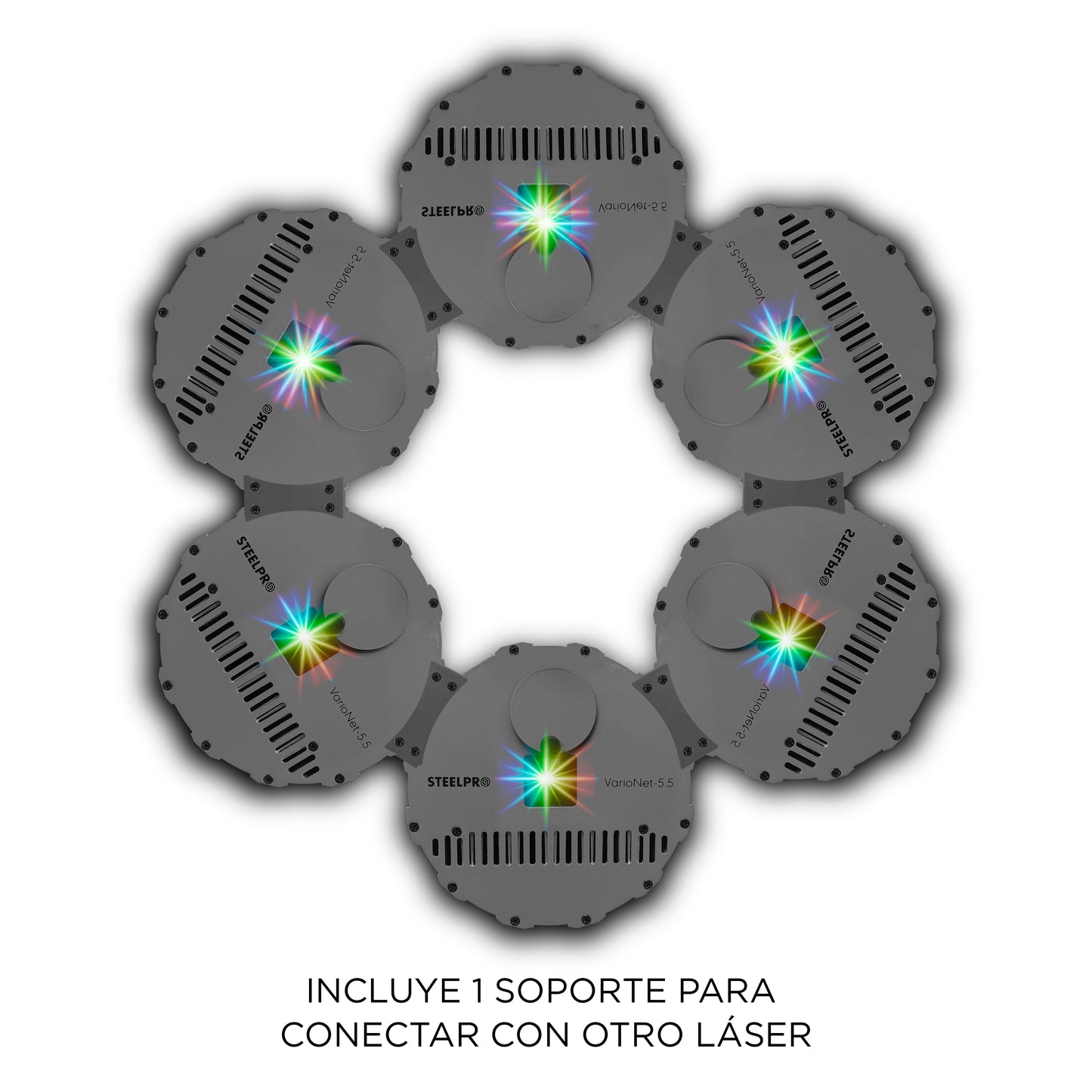 VARIONET-5.5 Láser Profesional RGB 5.5W con Control por App Steelpro