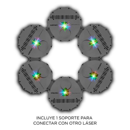 VARIONET-5.5 Láser Profesional RGB 5.5W con Control por App Steelpro