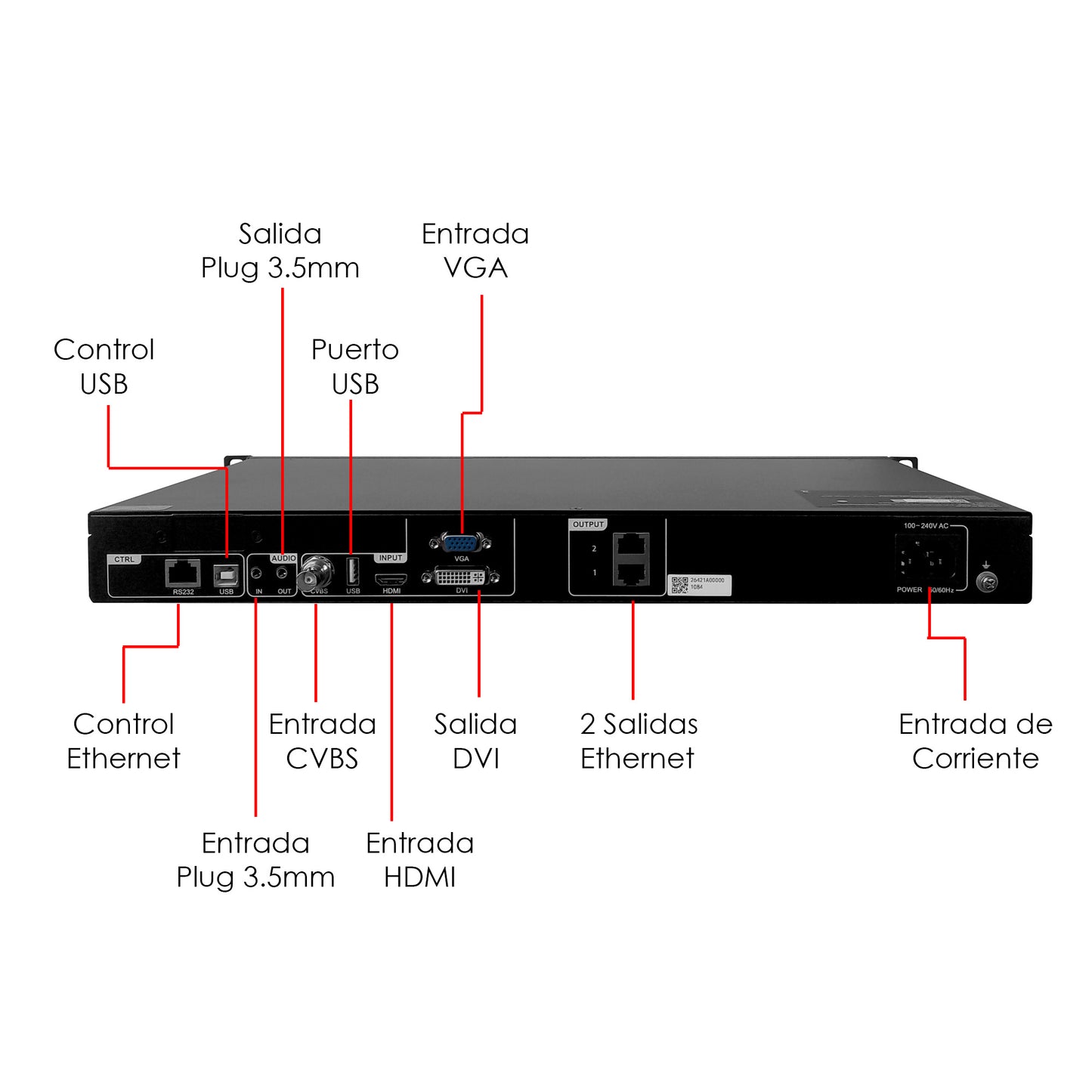 VC2 Procesador Video Controlador Pantalla Led Novastar