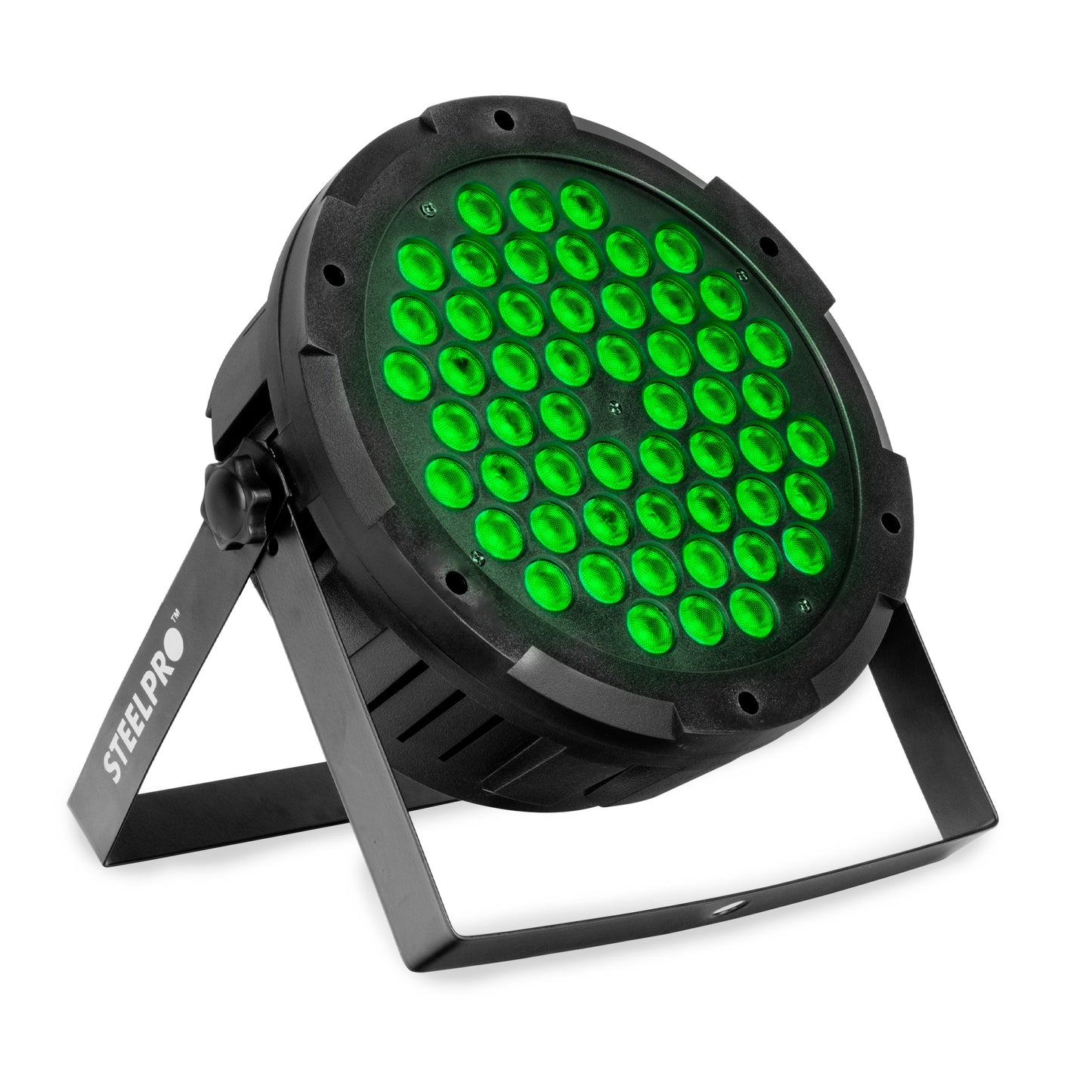 Cañón Led Par 54 Led X 3w Rgb + Ambar Full Color - Steelpro