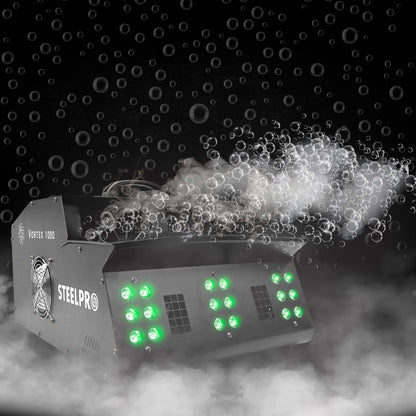 Máquina De Burbujas De Humo 18 Led/rgb Dmx 1000w Steelpro
