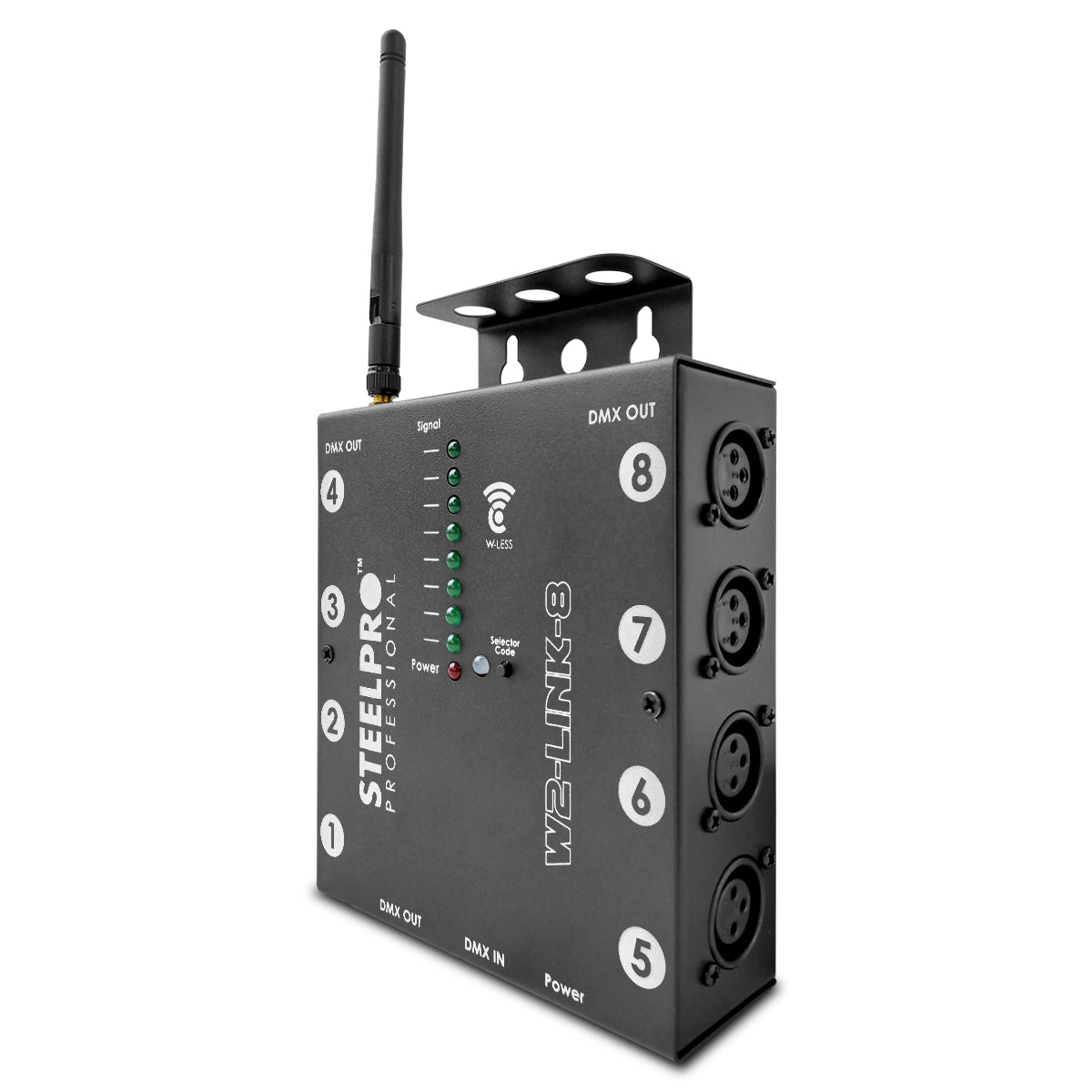 Splitter Divisor De Señal Dmx 8 Salidas Dmx512 - Steelpro