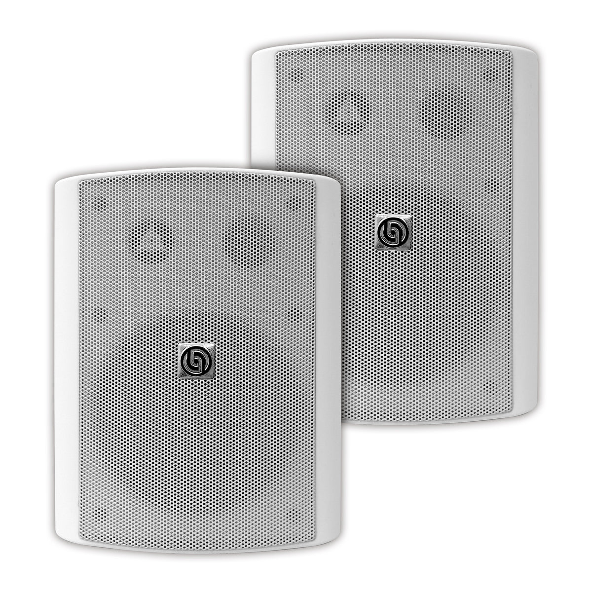 W52.50K2-W Par de Bocinas Ambientales Blancas 5.25" Pasivas 50W RMS Tweeter Seda Hi-Fi Rejilla Anticorrosión 8 Ohms Audio Profesional Steelpro