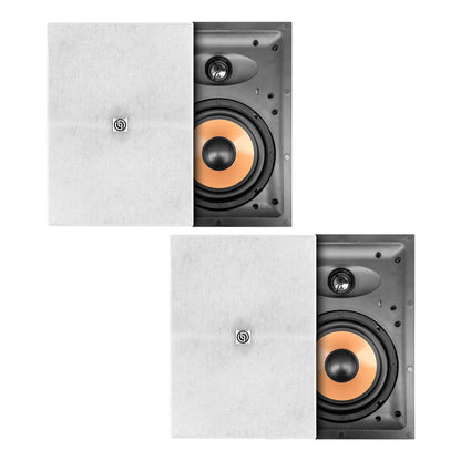 WS650K4 4 Bocinas para Plafón 6.5” 90W RMS con Tweeter de Titanio Steelpro