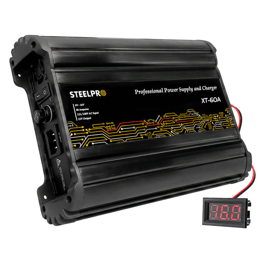 XT-60A Fuente Regulada Car Audio 9v/16v 60 Amp Steelpro