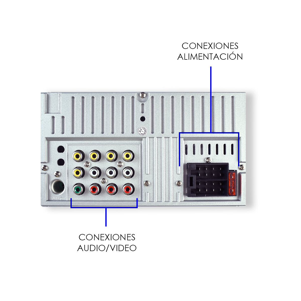 XZR-328-SUB Autoestéreo Pantalla Táctil 2 Din Mirror Link Bluetooth USB FM Steelpro
