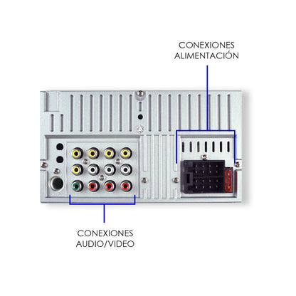 XZR-328-SUB Autoestéreo Pantalla Táctil 2 Din Mirror Link Bluetooth USB FM Steelpro