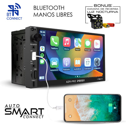 XZR-PRO 7851 Autoestéreo Pantalla Táctil 2 Din Mirror Link Bluetooth USB FM Steelpro