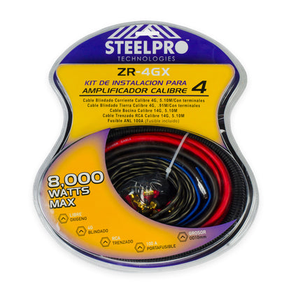 Kit De Instalación Audio Amplificador Calibre 4 Steelpro kit audio para coches / auto