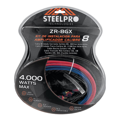 Kit De Instalación Para Amplificador Calibre 8 Steelpro subwoofer Auto Camioneta o bocinas