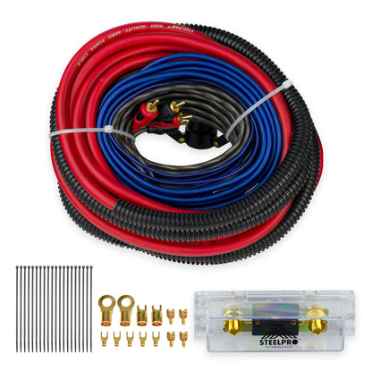 Kit De Instalación Para Amplificador Calibre 8 Steelpro subwoofer Auto Camioneta o bocinas
