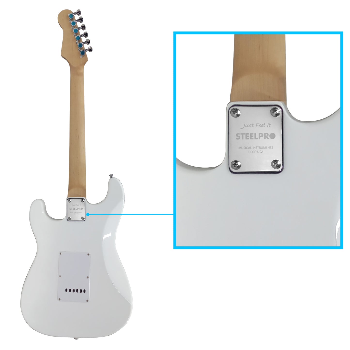 Paquete Guitarra Electrica Jethro 076-SK Series By Steelpro