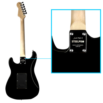 024-SK Kit Guitarra Eléctrica Purple Burst Con Amplificador 20W y Accesorios Para Diestros Jethro By Steelpro