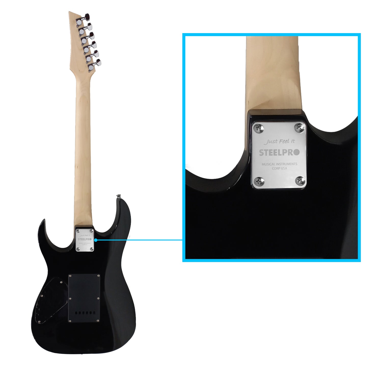 Paquete Guitarra Electrica Jethro 080-SK Series By Steelpro